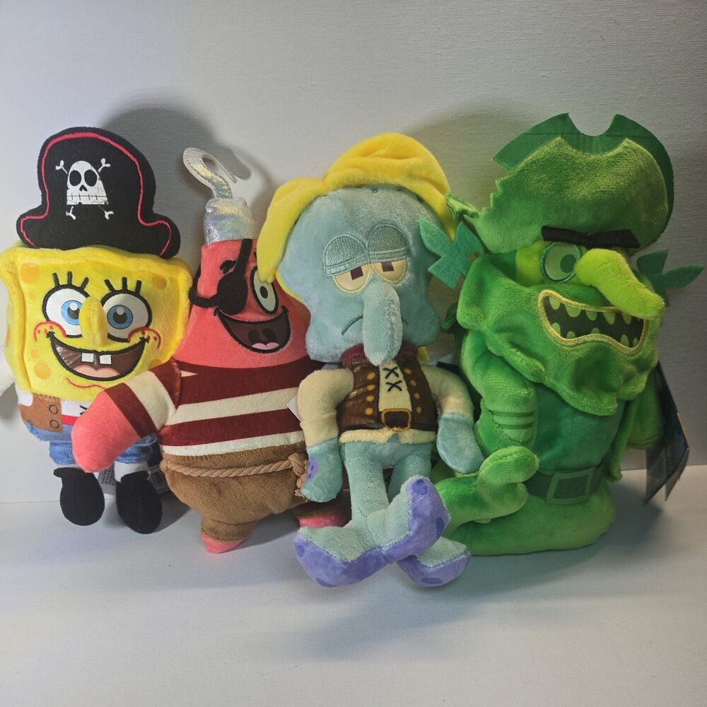 SpongeBob Squarepants Glow in the Dark, Glow Pals Plush Toys Bikini Bottom Movie